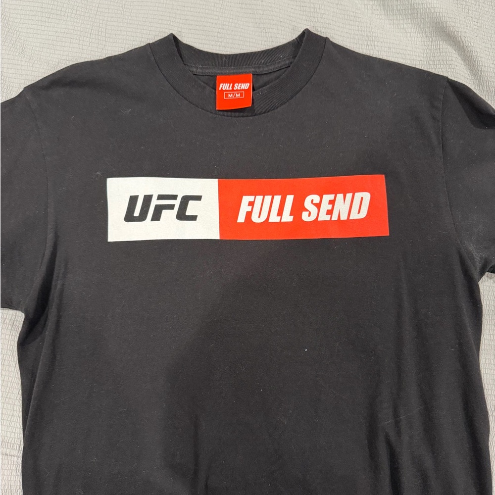 UFC Full Send Black and Red Men's Tee Nelk Boys Medium